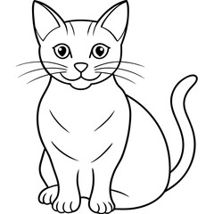


     Cute cat icon vector illustration.
