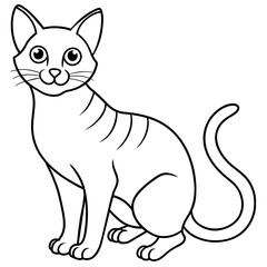 Obraz premiumCute cat icon vector illustration. 