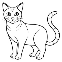 Obraz premiumCute cat icon vector illustration. 