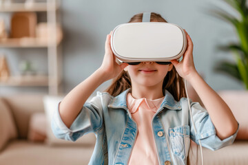 Kind mit VR Brille