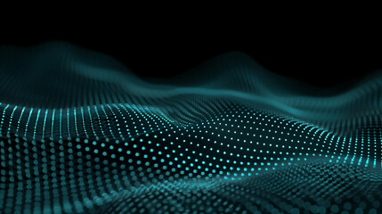Blue Abstract Digital Dot Technology Background