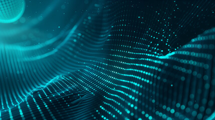 Blue Abstract Digital Dot Technology Background