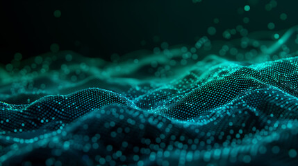 Blue Abstract Digital Dot Technology Background