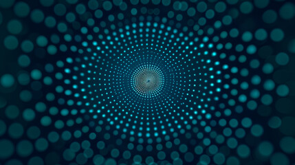 Blue Abstract Digital Dot Technology Background