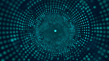 Blue Abstract Digital Dot Technology Background