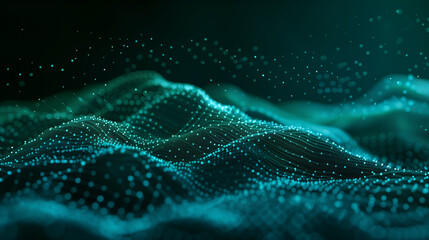 Blue Abstract Digital Dot Technology Background