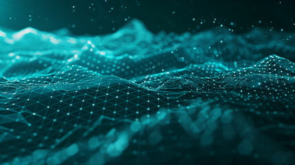 Blue Abstract Digital Dot Technology Background