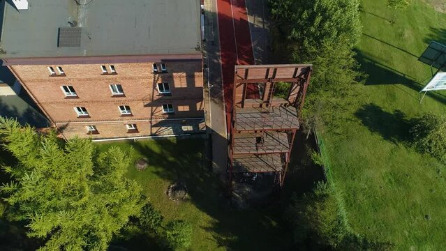 Fire Brigade Rumia Straz Pozarna Aerial View Poland