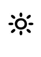sol sun vector icon  - obrazy, fototapety, plakaty
