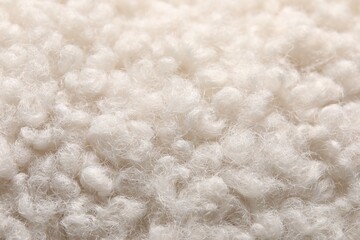 Texture of faux fur as background, closeup