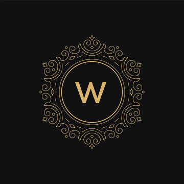W  logo design template vector. W Business abstract connection vector logo. W icon circle logotype.
