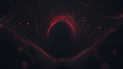 Red Abstract Digital Dot Technology Background
