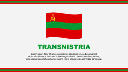 Transnistria Flag Abstract Background Design Template. Transnistria Independence Day Banner Social Media Vector Illustration. Transnistria Design