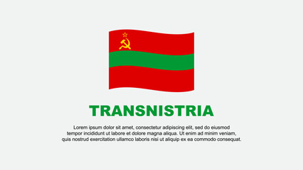 Transnistria Flag Abstract Background Design Template. Transnistria Independence Day Banner Social Media Vector Illustration. Transnistria Background