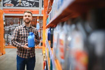 A customer at an auto parts store