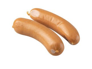 fresh sausage cut out isolated transparent background
