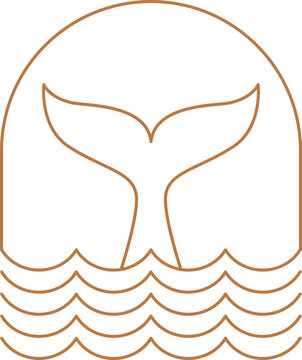recommend clip art: Linear Whale Tail Logo
