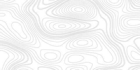 Fototapeta na wymiar Topographic map backdrop. Conditional geography scheme and the terrain path. Contour line abstract background. Vector abstract