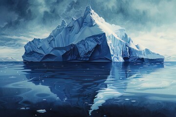 The iceberg theory in art the visible part of the work is just the gateway to the immense unseen - obrazy, fototapety, plakaty