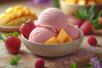 Fototapeten strawberry ice cream © Fan