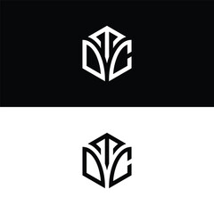 Initial letter TCC hexagon logo design, flourish, develop, natural, luxury, simple, finance logo, real estate.