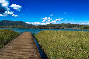 Europe, Spain, Catalonia, Banyoles lake, Estany de Banyoles