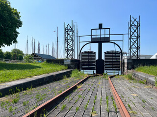 Historical railway ferry point from Stavoren to Enkhuizen
