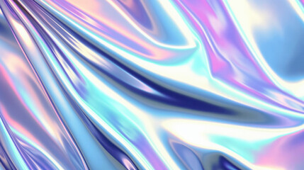 Abstract fluid holographic texture with an iridescent spectrum colors