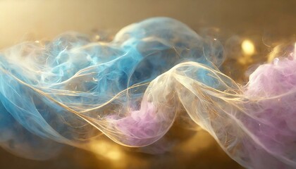 ai generative of smoke, dust and clouds combine and rhythmically form a very beautiful background, looking like a newly formed galaxy