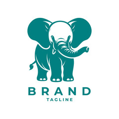 Cute elephant logo