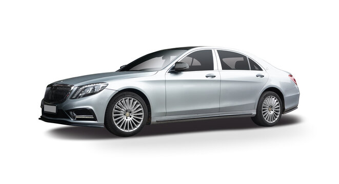 Maybach S class car  isolated on white background	

