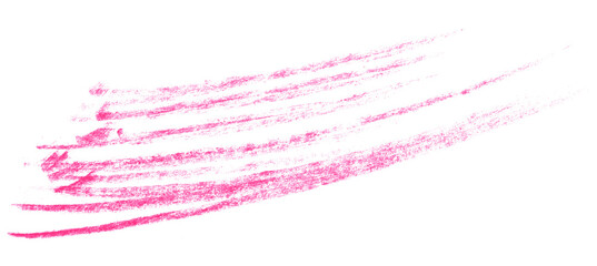 pink pencil strokes isolated on transparent background