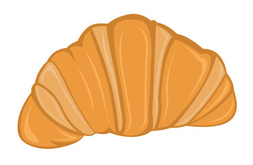 vector illustration food croissant cartoon