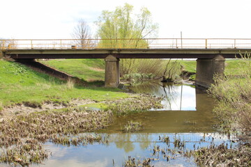 A bridge over a river