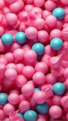 Bubblegum Pop, abstract background with vibrant shades of pink, resembling bubble gum or chewing gum
