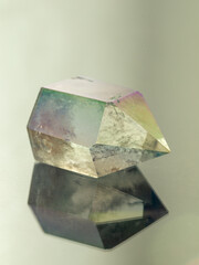 Tinted quartz, a natural mineral with beautiful texture and transparency