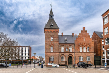 Old town hall in Esbjerg city, Denmark