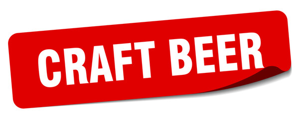 craft beer sticker. craft beer label
