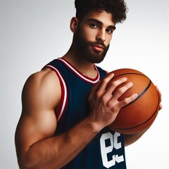 basketball player with ball