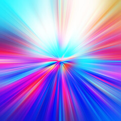 Obraz premium Colorful zoom motion effect. Abstract background. Color lines. Colored texture backdrop and banner. Multi color gradient pattern and textured wallpaper.