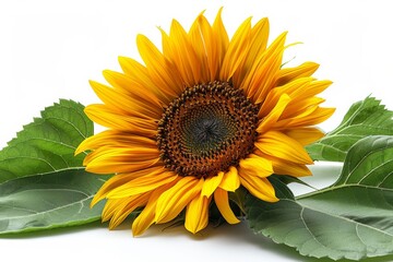 Obraz premium sunflower isolated on white background