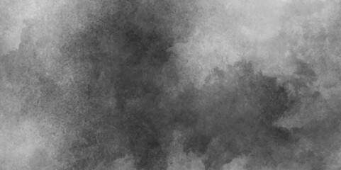Grunge grey plaster large long surface with scratches, Silver ink and watercolor textures with black and white grunge texture, black and whiter background with puffy smoke and clouds.