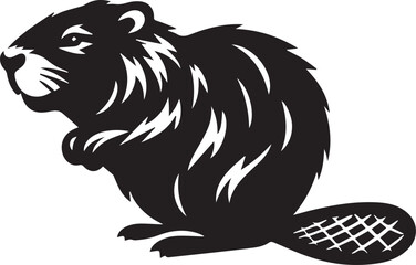 Beaver Silhouette SVG Design (16).eps