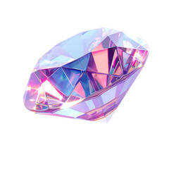 Beautiful diamond on a transparent background