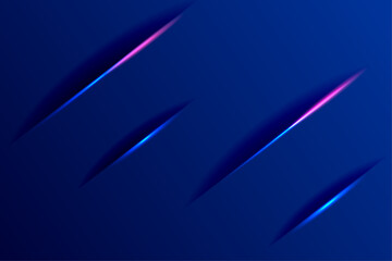 Abstract blue gradient design with shiny slice