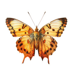 Obraz premium Beautiful colorful butterfly, isolated on transparent background.