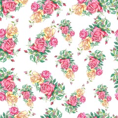seamless pattern with flowers