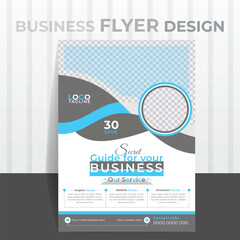 Modern Business Flyer Design, Vector illustration design template.