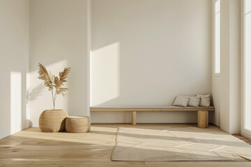 Simple living room in minimalist style