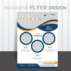Modern  Flyer Design, Vector illustration design template.
